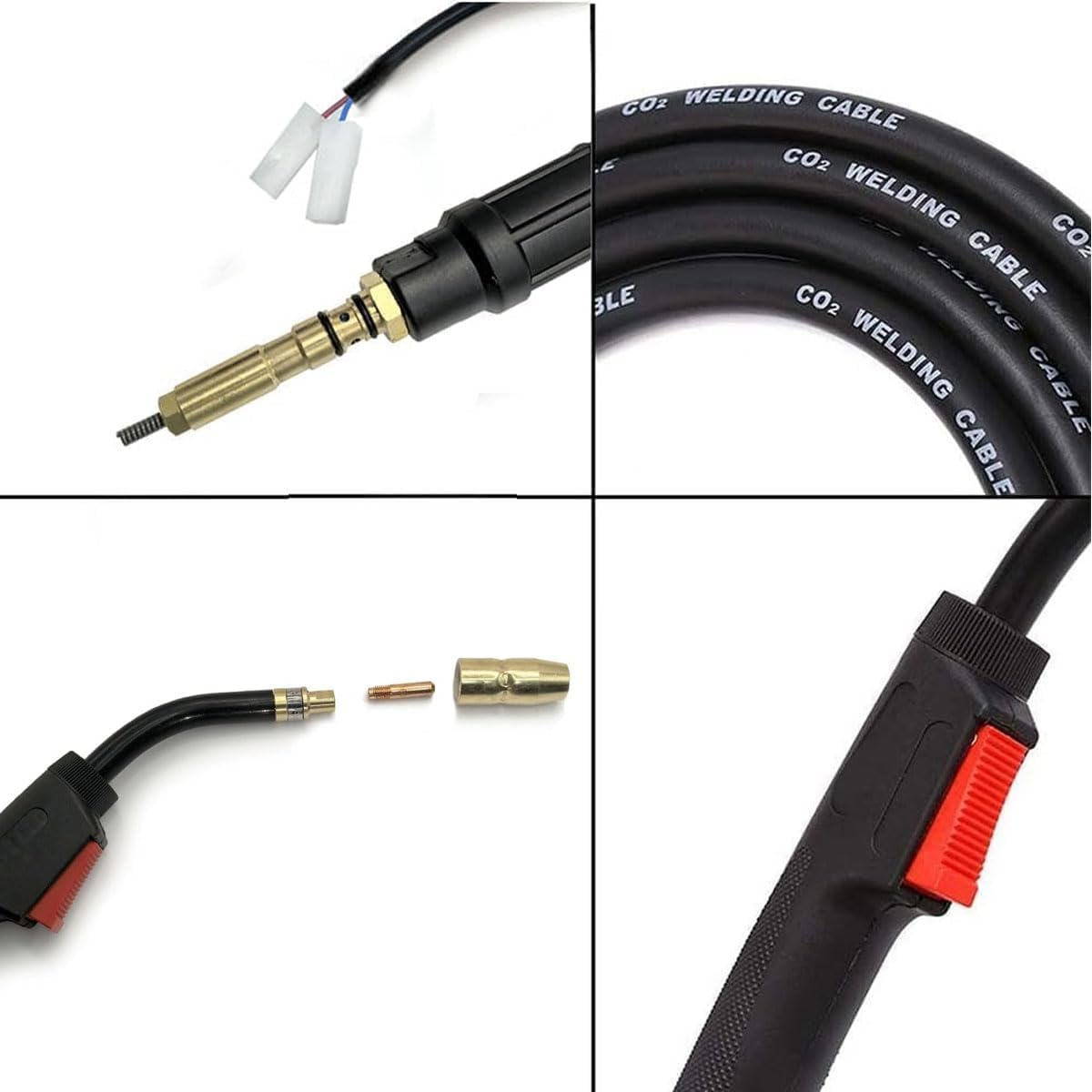 10ft Mig Gun Parts Replacement Fits Hobart Handler 130XL, 135, 140, 175, 187 and AutoArc XLT142 & XLT182 mig welder H-10/195957 H100S2-10/245924 guns