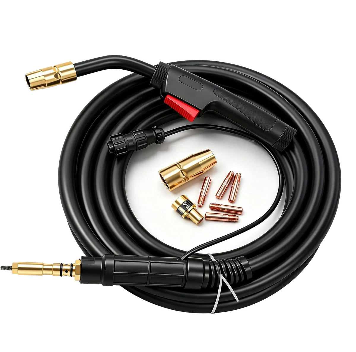 Replacement 10ft Mig Gun Torch Parts Kit Fit Hobart Handler 190,Handler 210,Multi-Handler 200,Handler 210MVP 245926 500553 H100S4-10 MIG Welding Gun