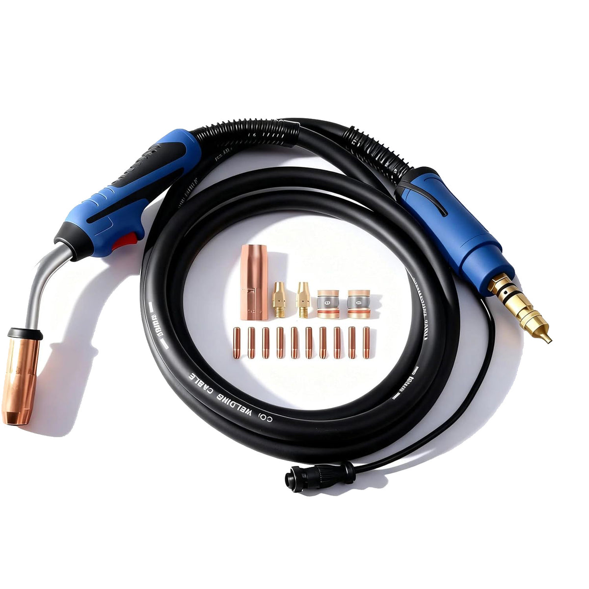 Heavy Duty Mig Gun 20ft Replacement for Miller Millermatic 200/210/211/212/250/251 Welder M25 M250 169597 with tips (20ft gun + tip .030)